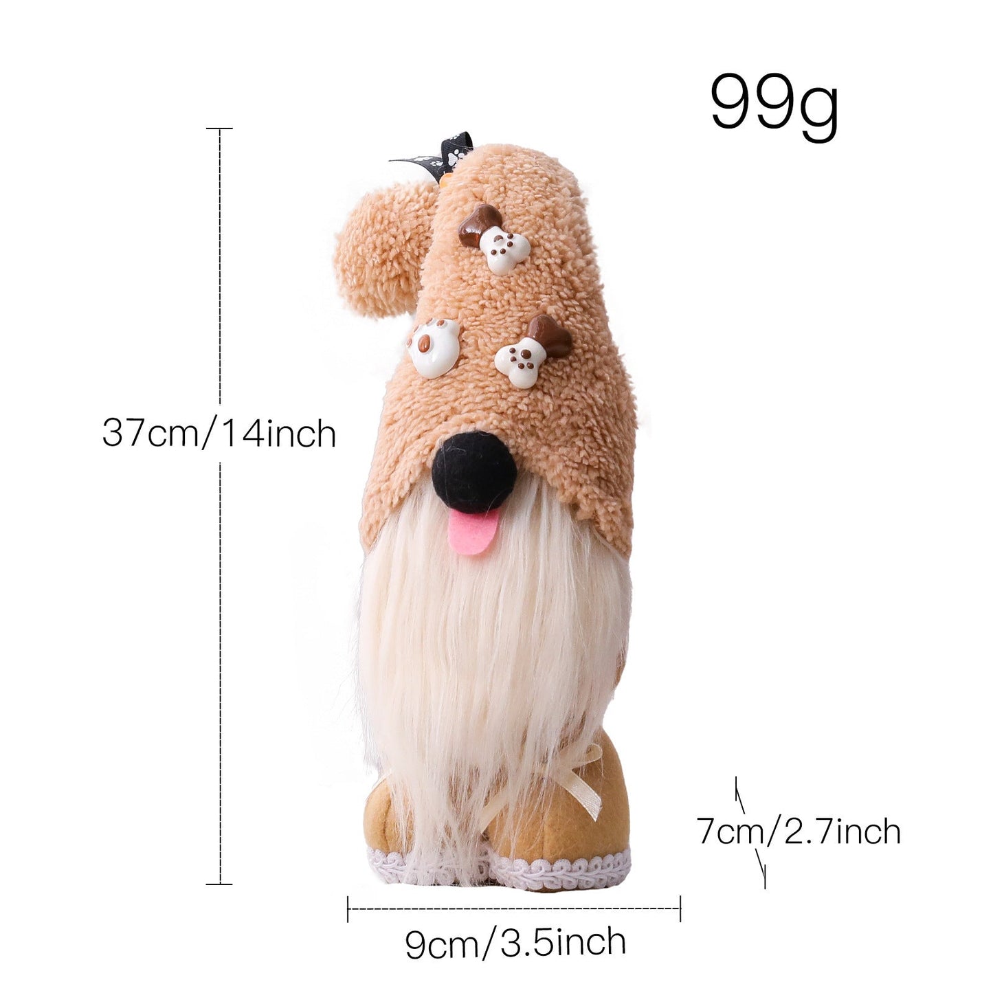 Gnome amoureux des chiens