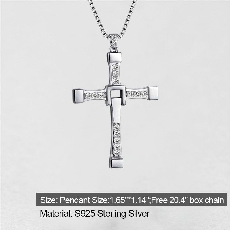 ''Brillant comme des diamants'' Collier Pendentif Croix