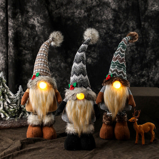 Retractable Lighted Christmas Gnomes