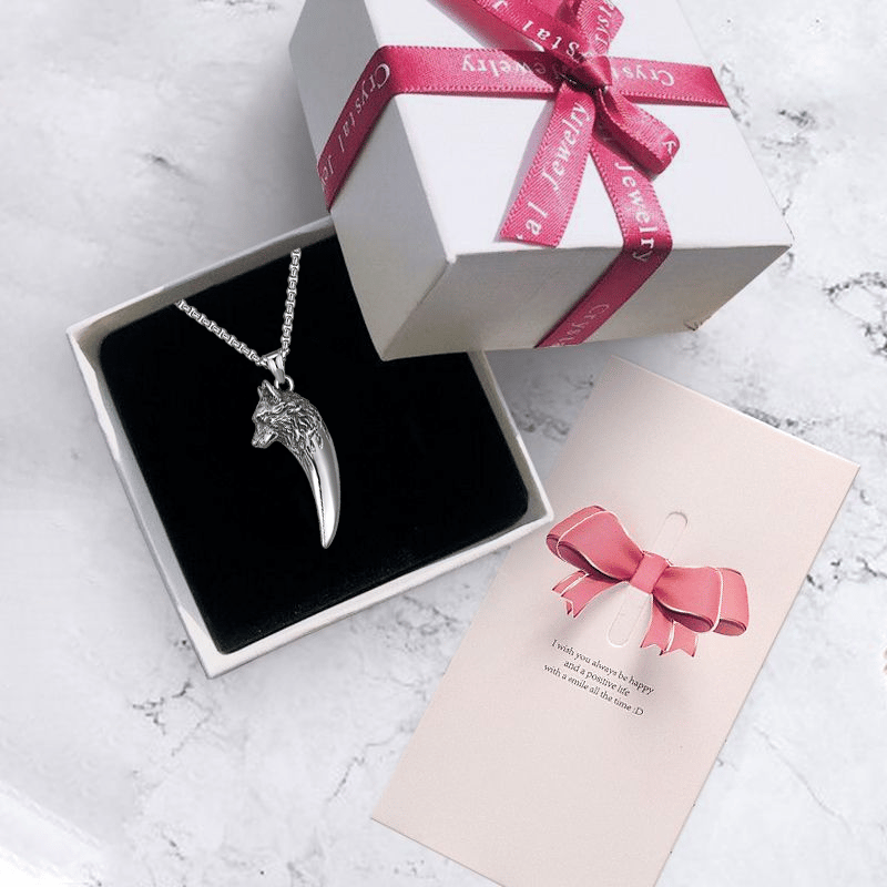 ''N'abandonnez jamais'' Collier Loup