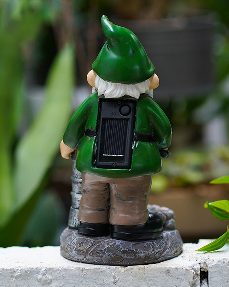 Nains de jardin d'eau de puits solaire