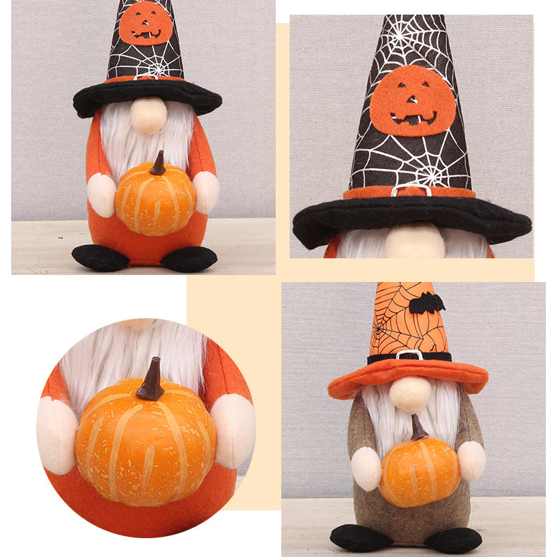 Gnome de chauve-souris citrouille d'Halloween