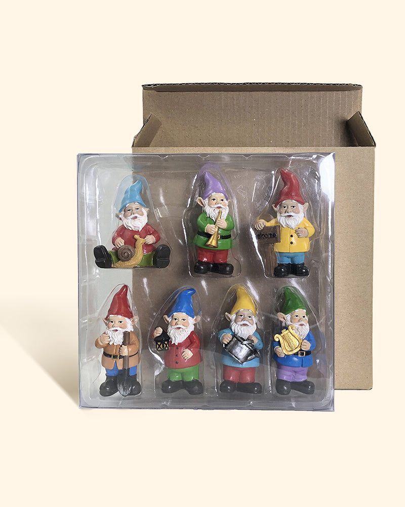 Coffret cadeau de Noël Seven Tiny Gnomes (7 pièces)