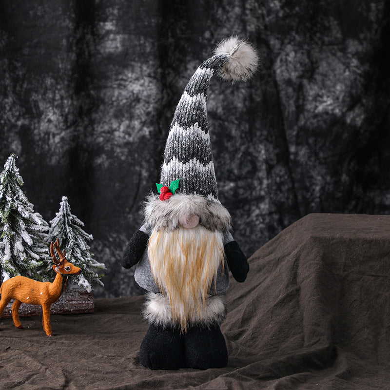 Gnomes de Noël éclairés et rétractables