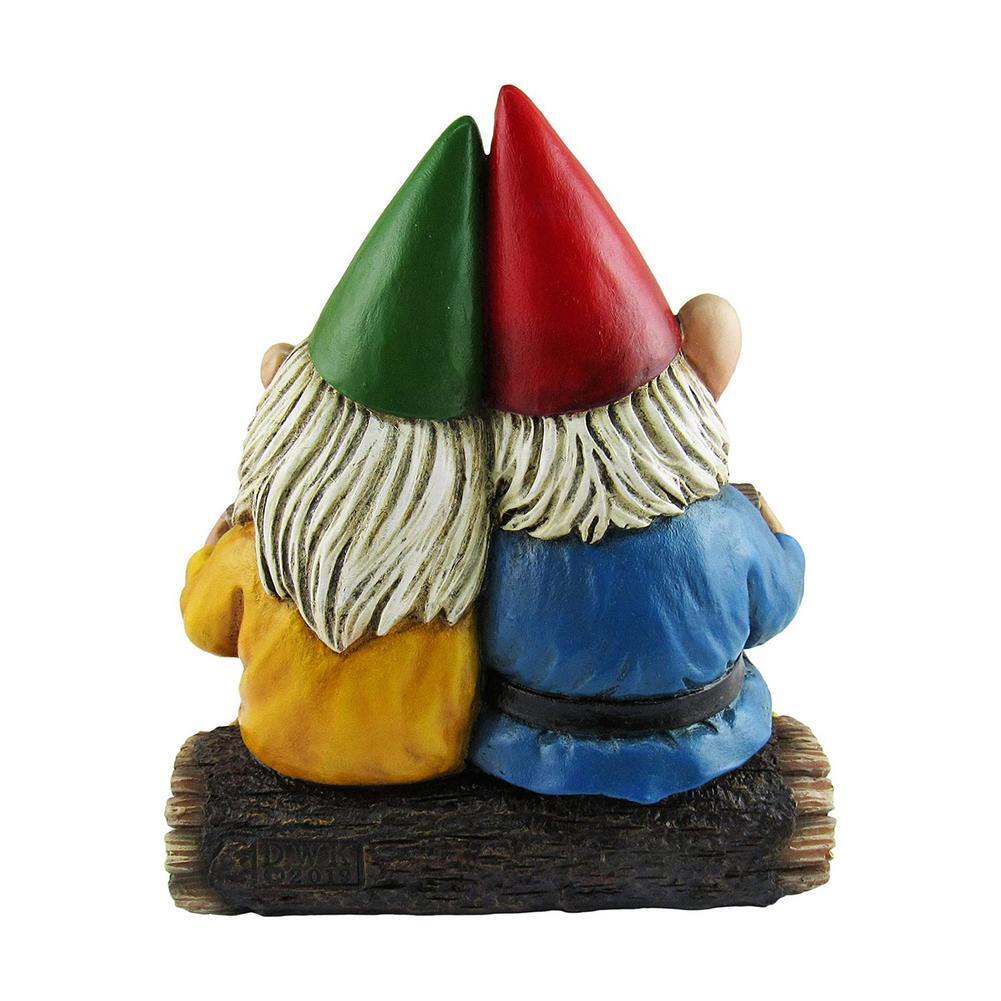 Meticulously Sculpted Garden Gnome Dwarf Couple