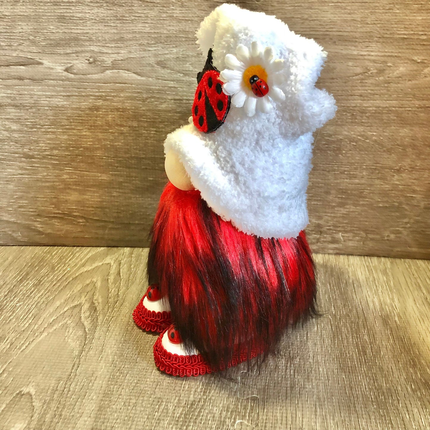 Gnome coccinelle marguerite