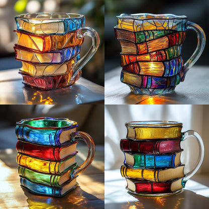 📚Painted Book Mug🍵