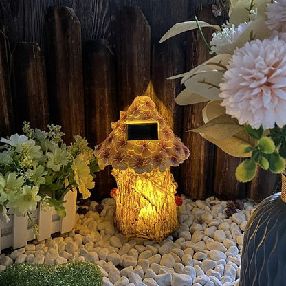 🧚‍Solar Resin Fairy Flower House Lamp Courtyard Decoration💖