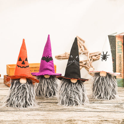 Gnome de chapeau de cape d'Halloween