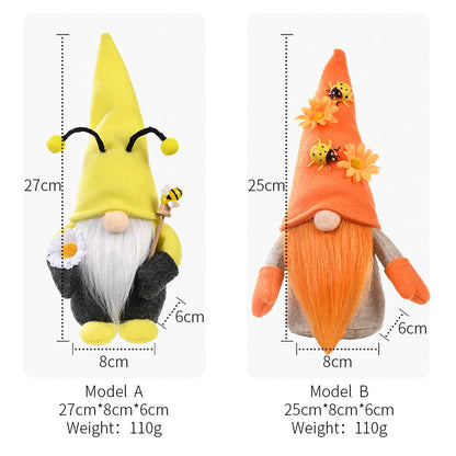 Gnome de récolte de tournesol