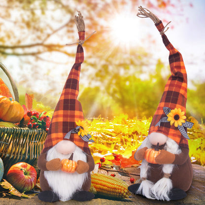 Gnome de tournesol de récolte