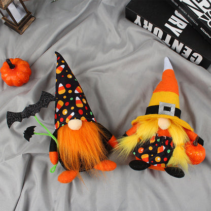 Halloween Bat Pumpkin Gnome