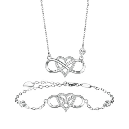 "Je t'aime à l'infini et au-delà" Collier d'amour infini 