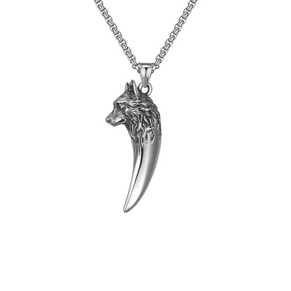 ''N'abandonnez jamais'' Collier Loup 
