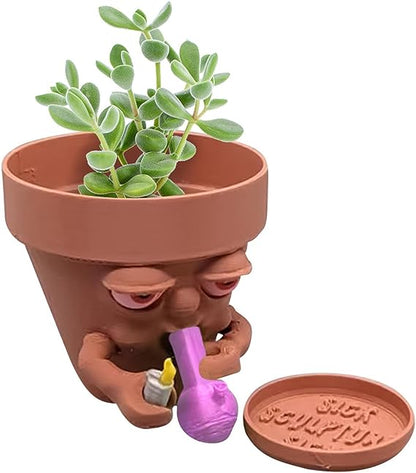 (❤️✨Promotion du dernier jour - 50 % de réduction) Pot à fumer en pot pour plantes succulentes ou plantes d'intérieur déchirant un bang 
