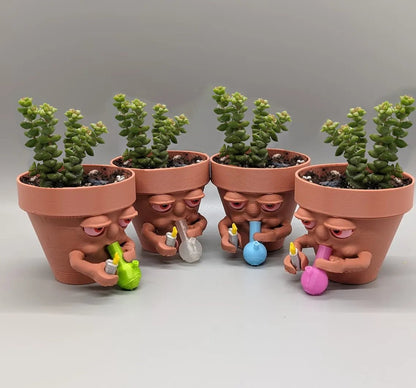 (❤️✨Promotion du dernier jour - 50 % de réduction) Pot à fumer en pot pour plantes succulentes ou plantes d'intérieur déchirant un bang 
