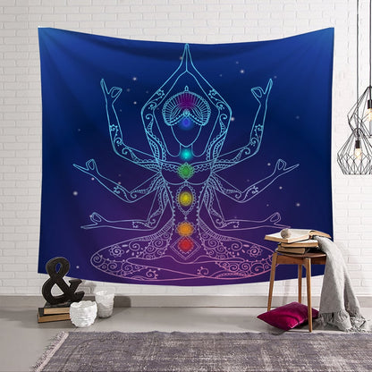 🎁Couverture murale de style yoga (49 % de réduction aujourd'hui)