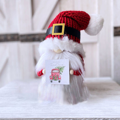 Red Christmas Gnome Set