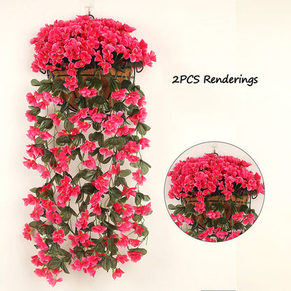 Simulated Violet Wall Hanging Flower Vine