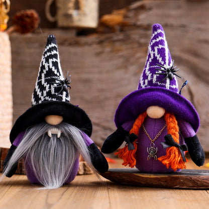 Gnome d'Halloween violet