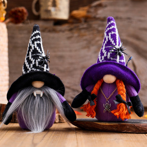 Gnome d'Halloween violet