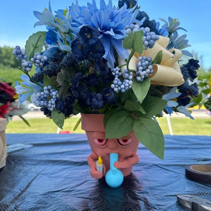 (❤️✨Promotion du dernier jour - 50 % de réduction) Pot à fumer en pot pour plantes succulentes ou plantes d'intérieur déchirant un bang 