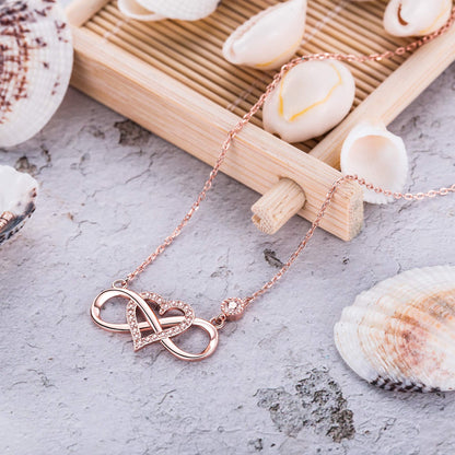 "Je t'aime à l'infini et au-delà" Collier d'amour infini 