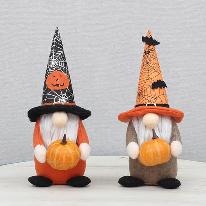 Halloween Pumpkin Bat Gnome