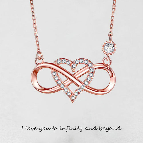 "Je t'aime à l'infini et au-delà" Collier d'amour infini 