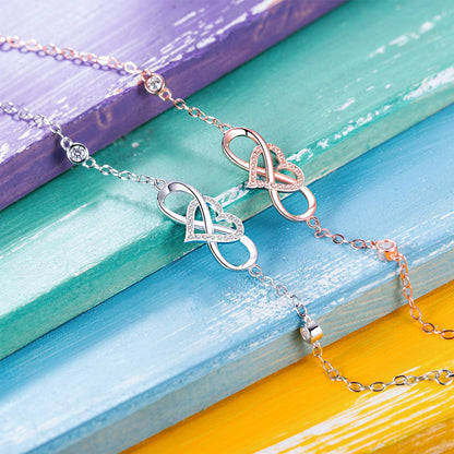 "Je t'aime à l'infini et au-delà" Collier d'amour infini 