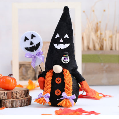 Halloween Black Gnome
