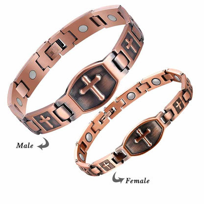 '' Walk with lord '' Cross Bracelet