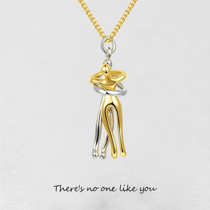 '' There's No One Like You '' Hug Necklace