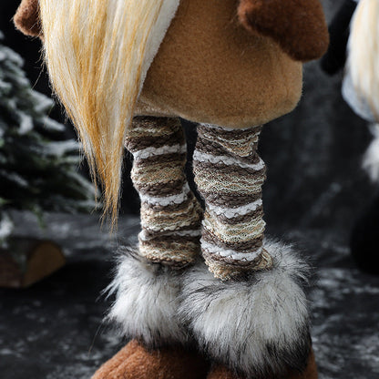 Gnomes de Noël éclairés et rétractables