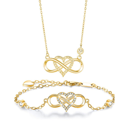 "Je t'aime à l'infini et au-delà" Collier d'amour infini 