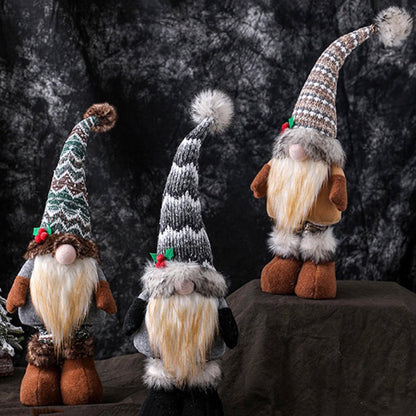 Gnomes de Noël éclairés et rétractables