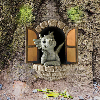Art bébé dragon sculpture jardin/décor à la maison
