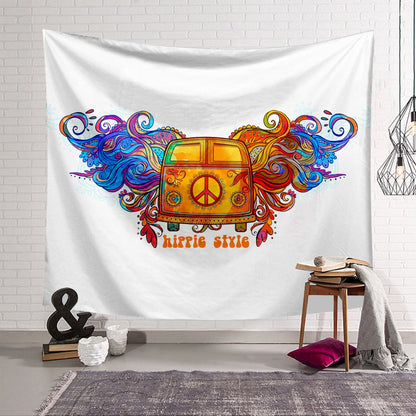 🎁Couverture murale style bus de la paix (49 % de réduction aujourd'hui)