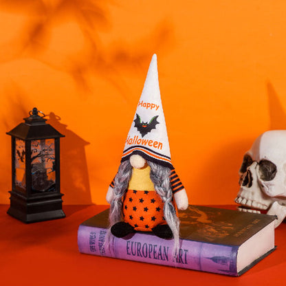 Gnome de chauve-souris citrouille d'Halloween