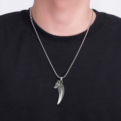 ''N'abandonnez jamais'' Collier Loup 