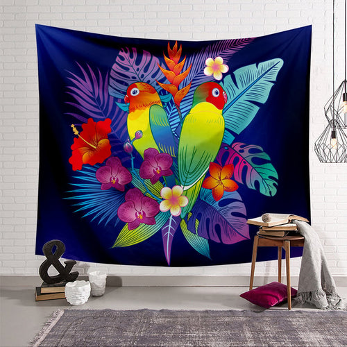 🎁Parrot Style Wall Hanging Blanket ( 49% OFF Today )