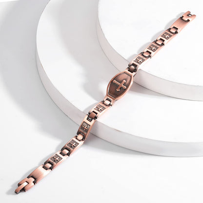 '' Walk with lord '' Cross Bracelet