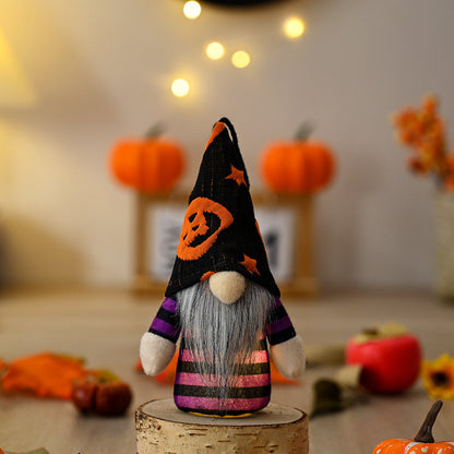 4 Pcs Halloween Lighted Hanging Gnomes