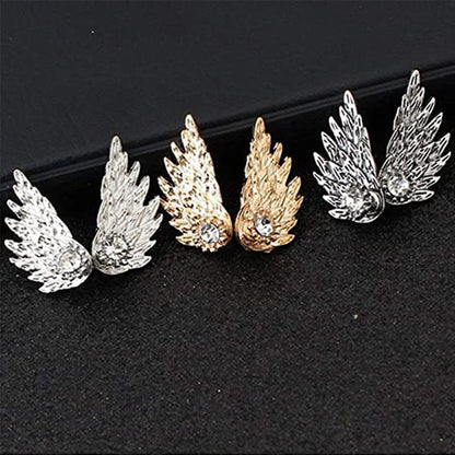 '' Je serai toujours là avec toi '' Boucles d'oreilles ailes d'ange 