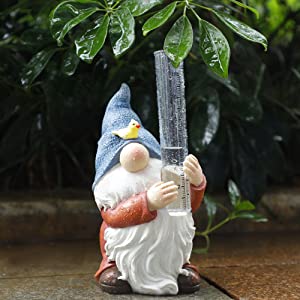 Garden Gnome Rain Gauge Sculpture