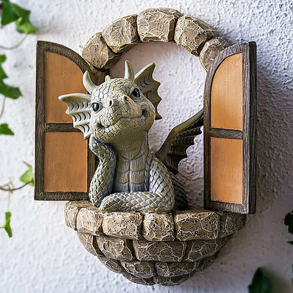 Art bébé dragon sculpture jardin/décor à la maison