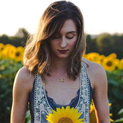 "Je t'aime à l'infini et au-delà" Collier d'amour infini 