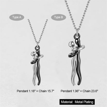 '' There's No One Like You '' Hug Necklace