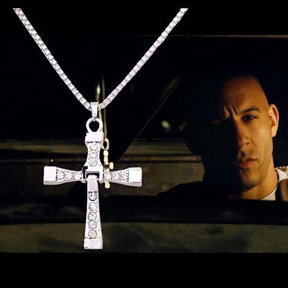 ''Brillant comme des diamants'' Collier Pendentif Croix 