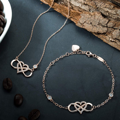 "Je t'aime à l'infini et au-delà" Collier d'amour infini 
